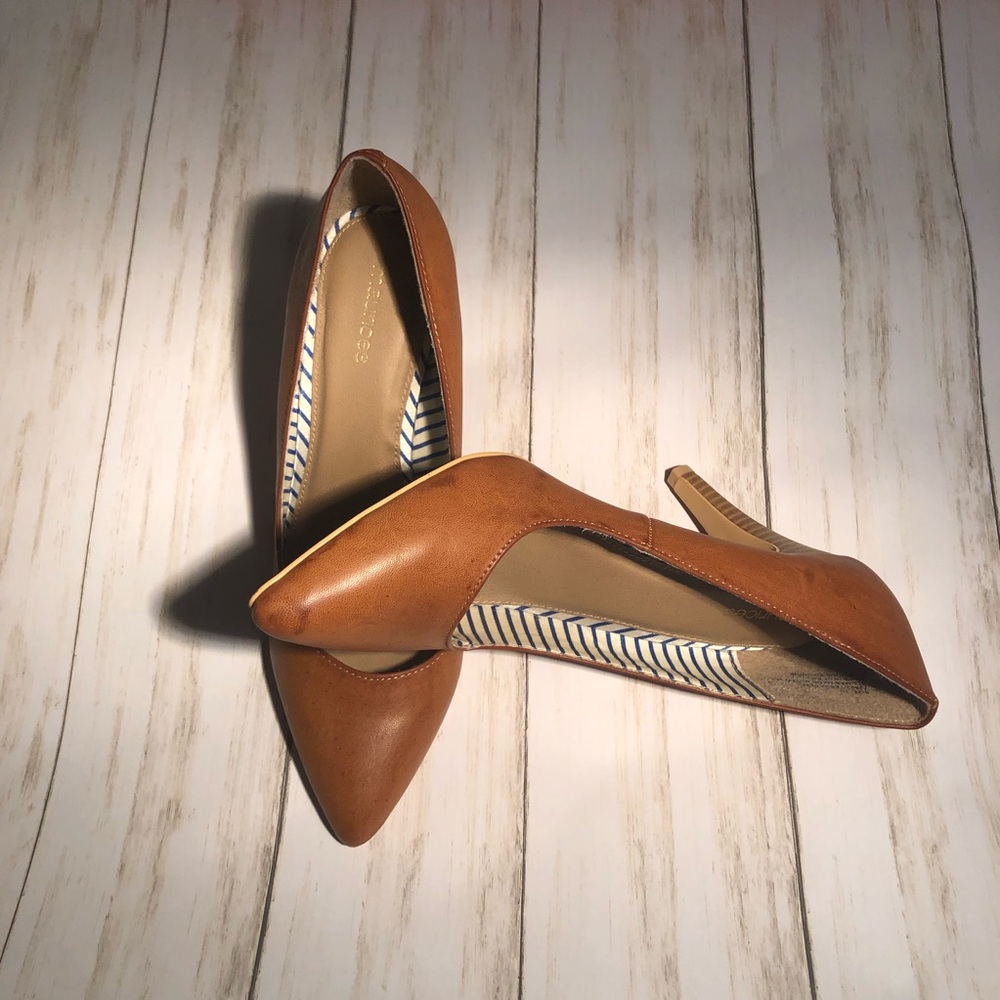 Tan high heels. Size 10 Maurice’s